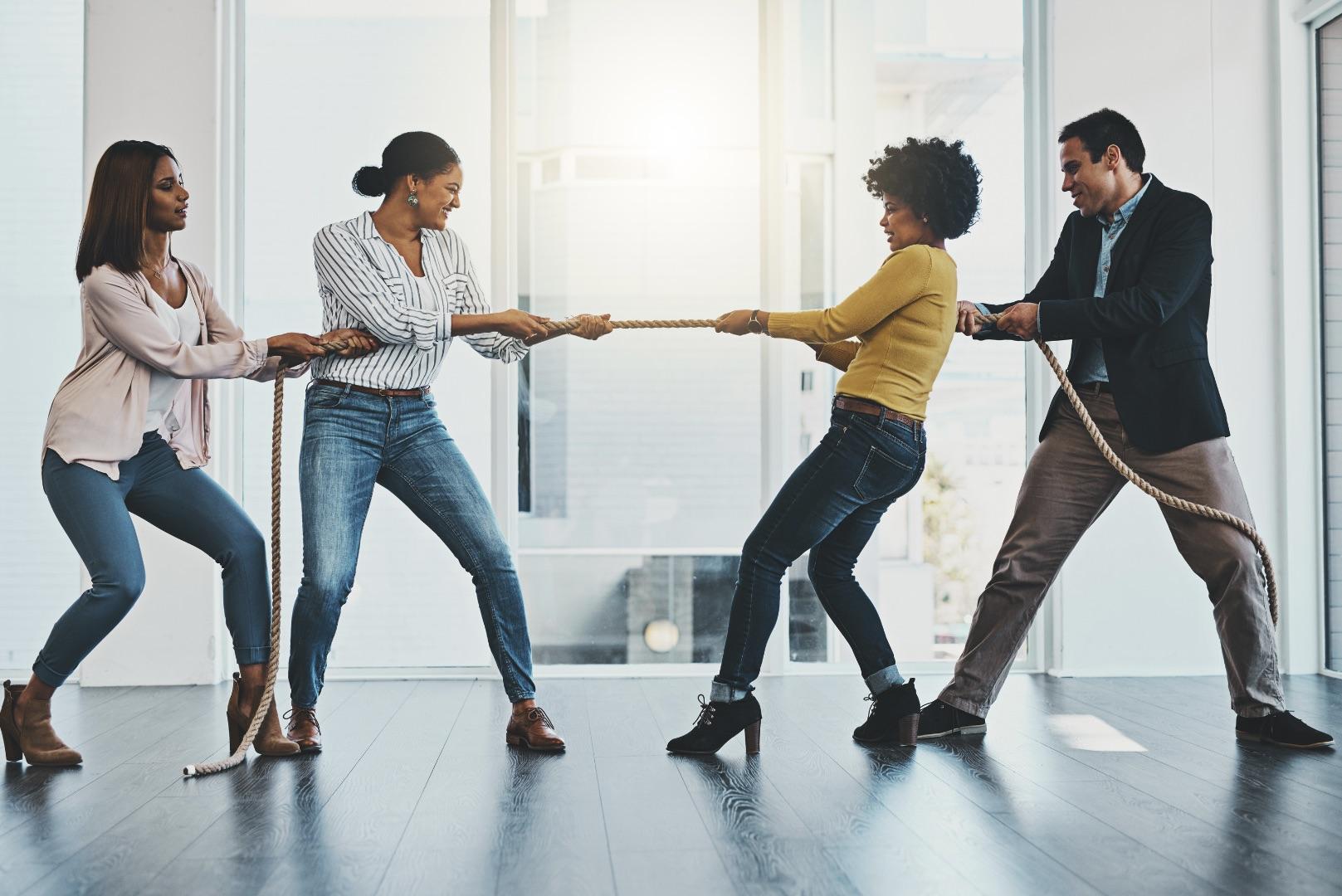 Tug-of-war: Office Competition VS Social Responsibility