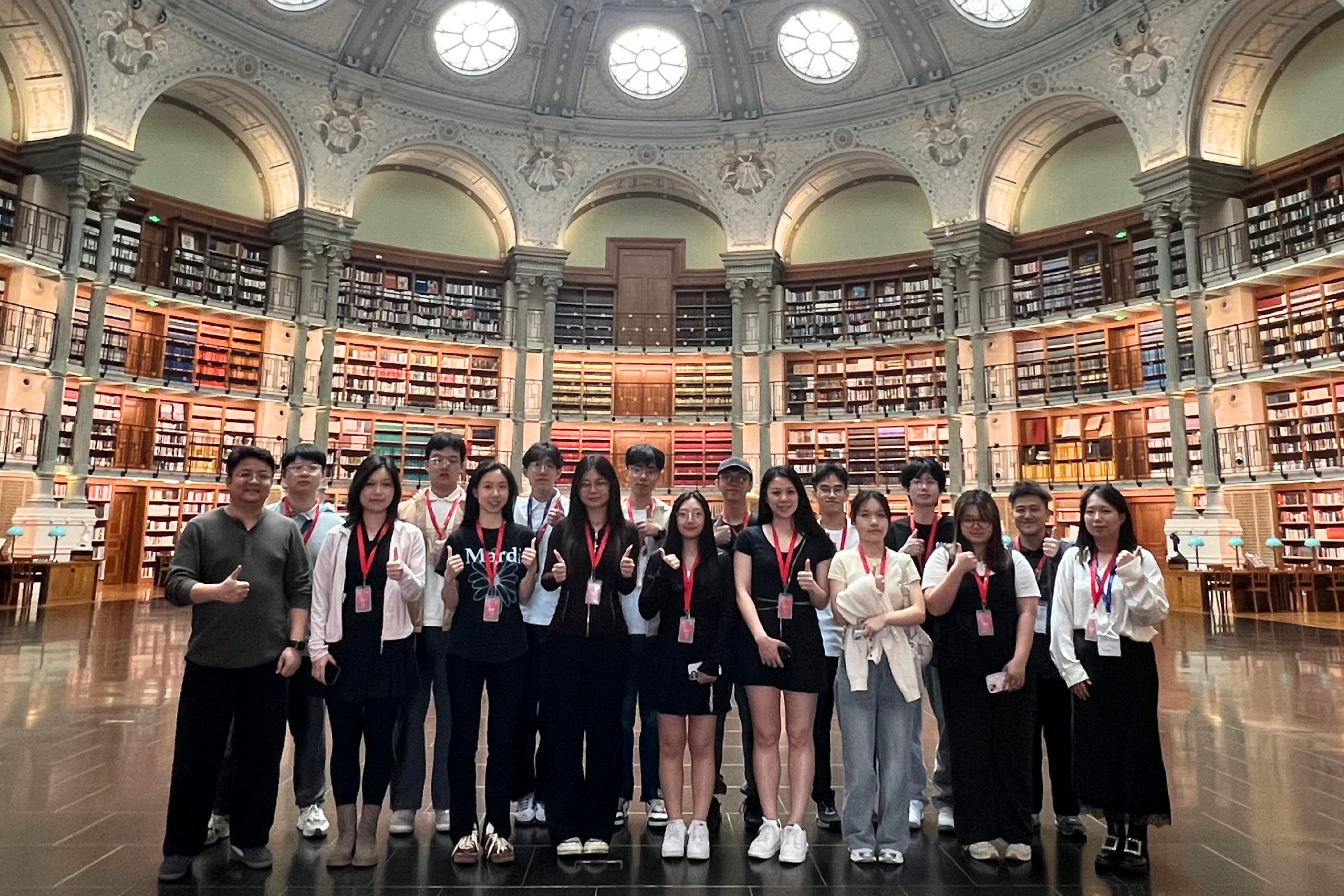BBA students at the Sanyapo Library, a French style learning facility operated by Huawei at its Songshan Lake Campus.